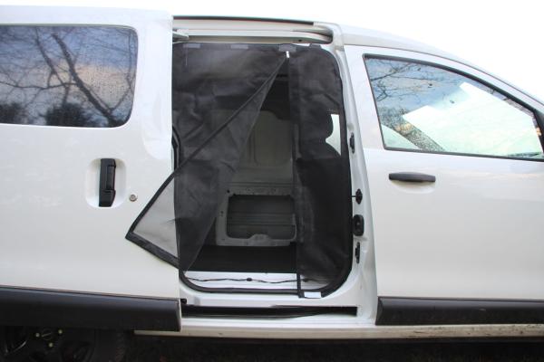 VanQuito Moskitonetz Partner, Berlingo III, Doblo, Rifter, Proace City, Verso Schiebetür Beifahrerseite - fine-mesh